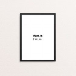 Plakat: Hjalte lydskrift