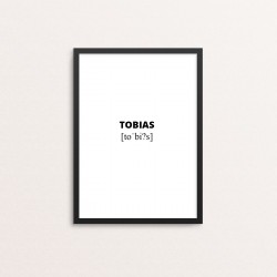 Plakat: Tobias lydskrift