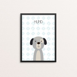 Plakat: Hund, simpel