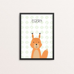 Plakat: Egern, simpel