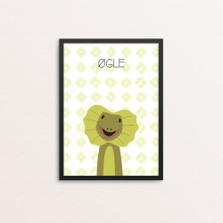 Plakat: Øgle, simpel