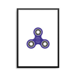 Plakat: Fidget spinner, lilla