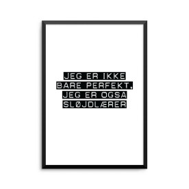 Plakat: Sløjdlærer