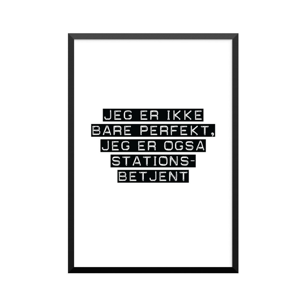 Plakat: Stationsbetjent