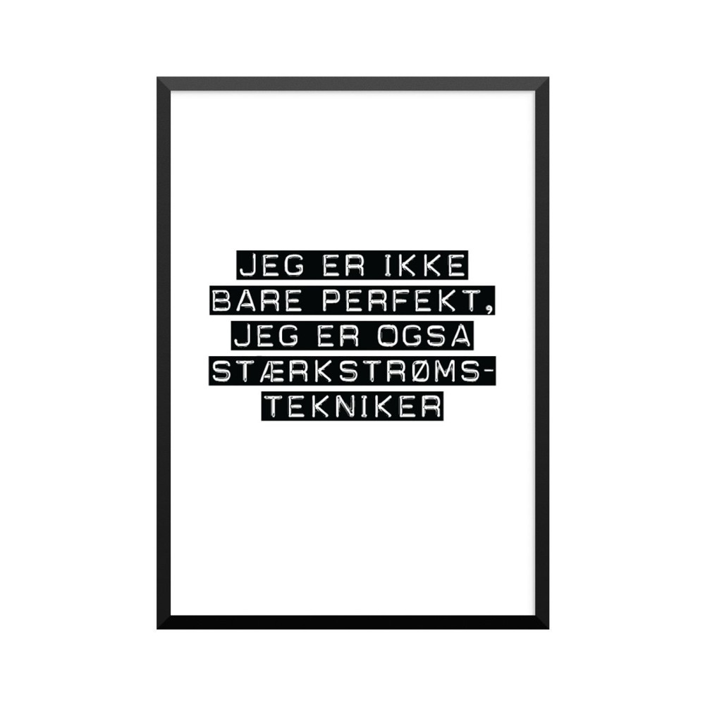 Plakat: Stærkstrømstekniker