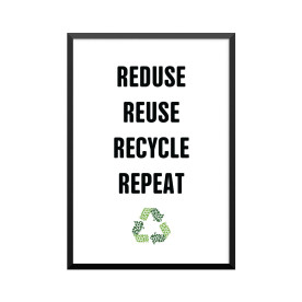 Plakat: 'REDUSE REUSE...