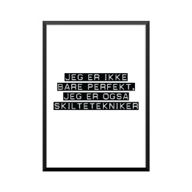 Plakat: Skiltetekniker