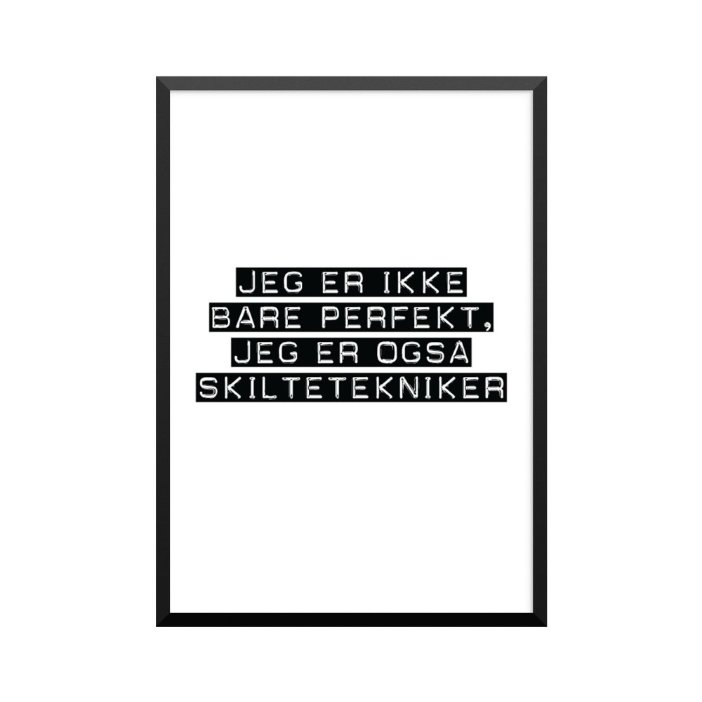 Plakat: Skiltetekniker