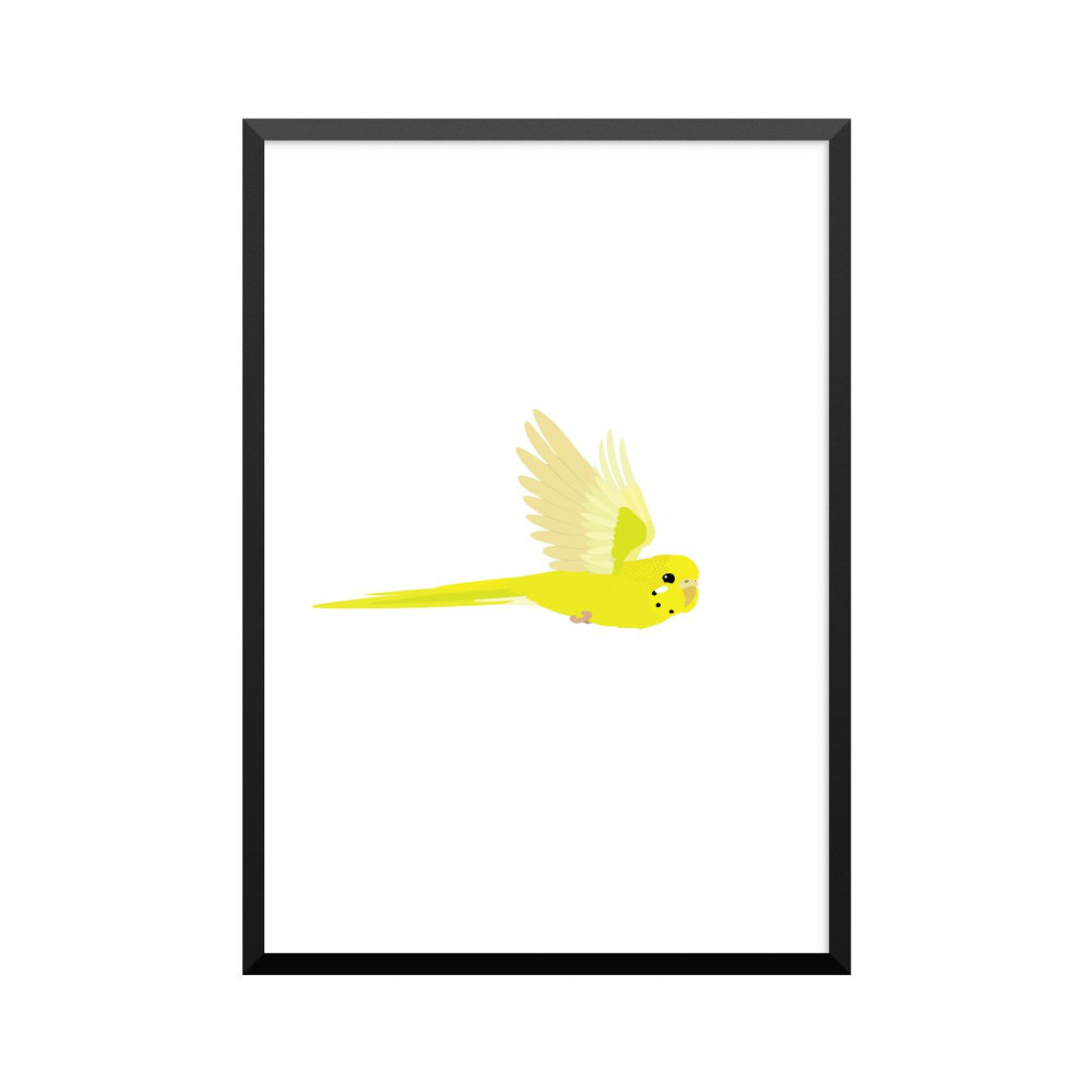 Plakat: Undulat, gul