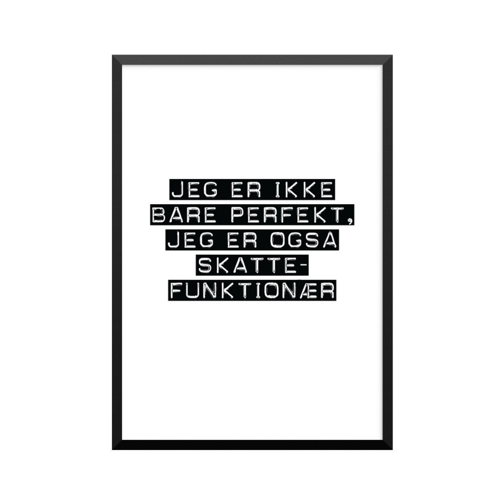 Plakat: Skattefunktionær