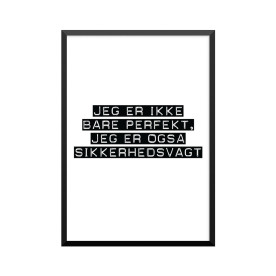 Plakat: Sikkerhedsvagt