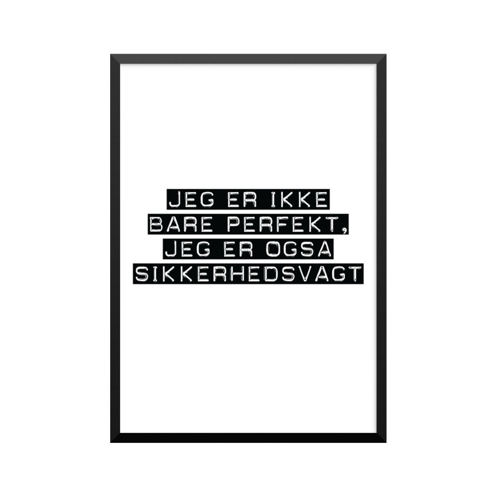 Plakat: Sikkerhedsvagt