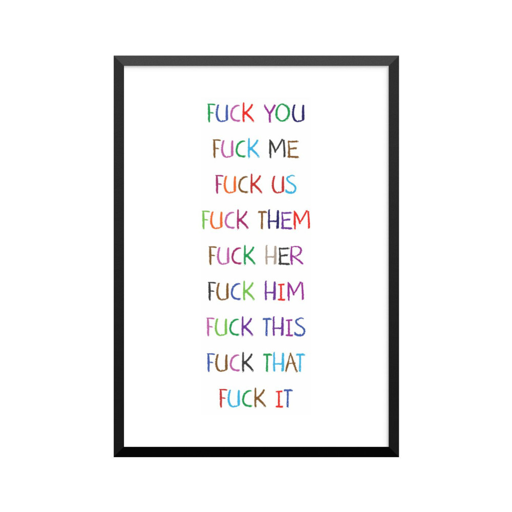 Plakat: FUCK