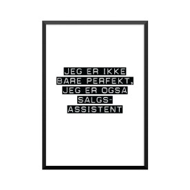 Plakat: Salgsassistent