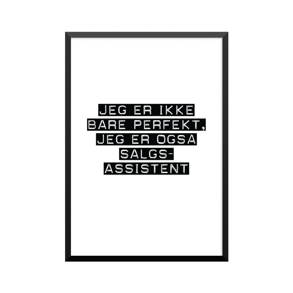 Plakat: Salgsassistent