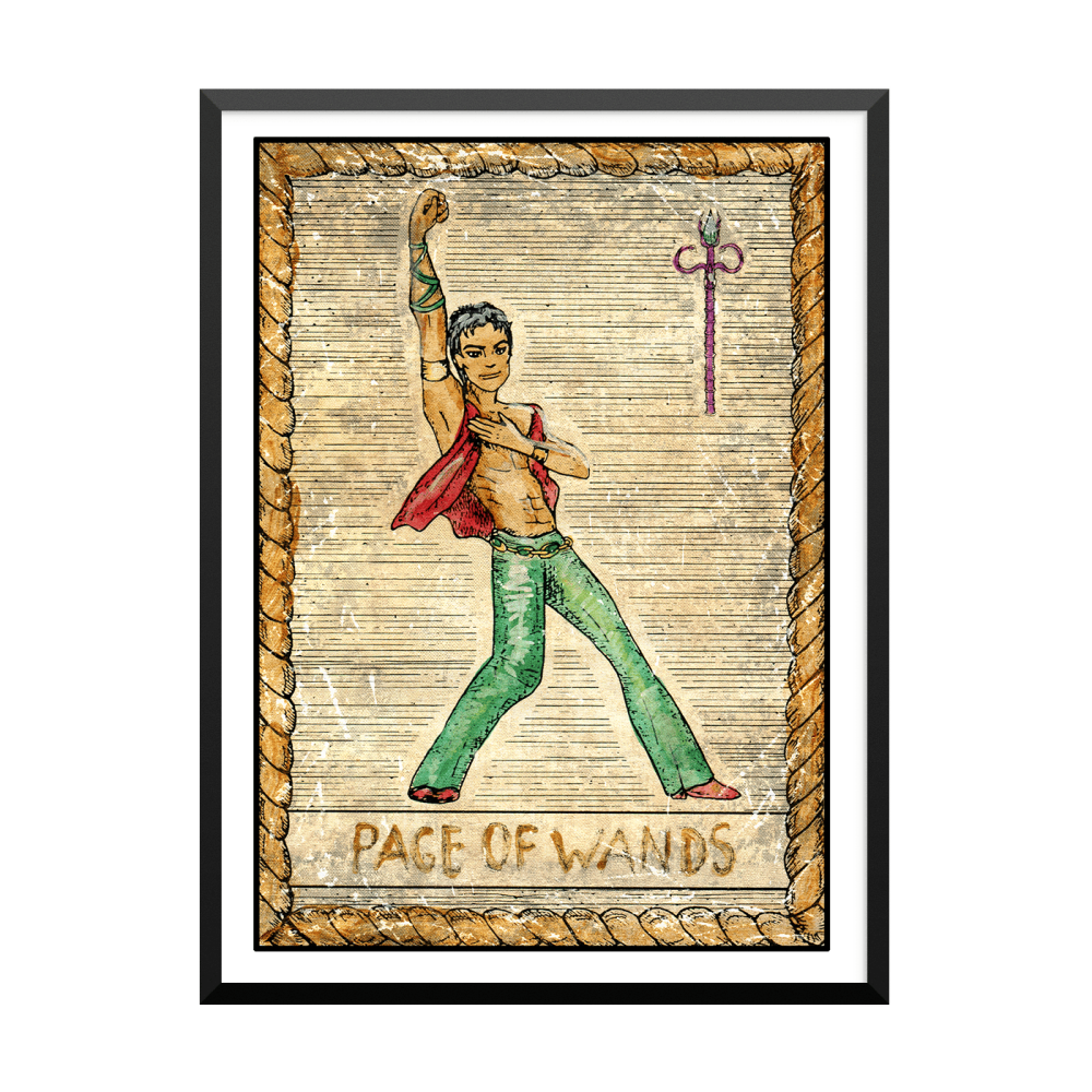 Plakat: Samiramay Tarot, The Vintage Deck, Page Of Wands