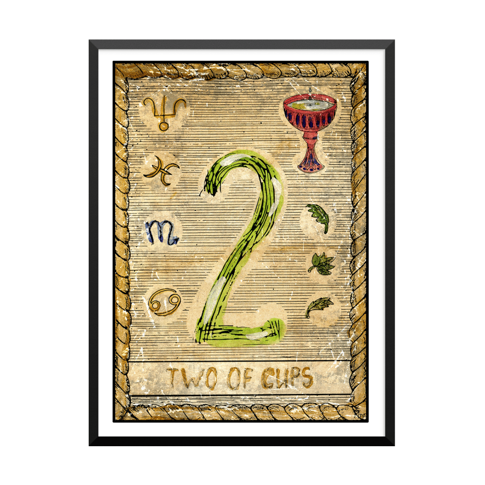 Plakat: Samiramay Tarot, The Vintage Deck, Two Of Cups
