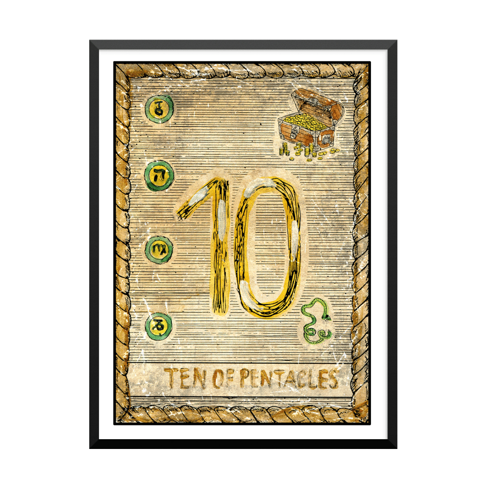 Plakat: Samiramay Tarot, The Vintage Deck, Ten Of Pentacles