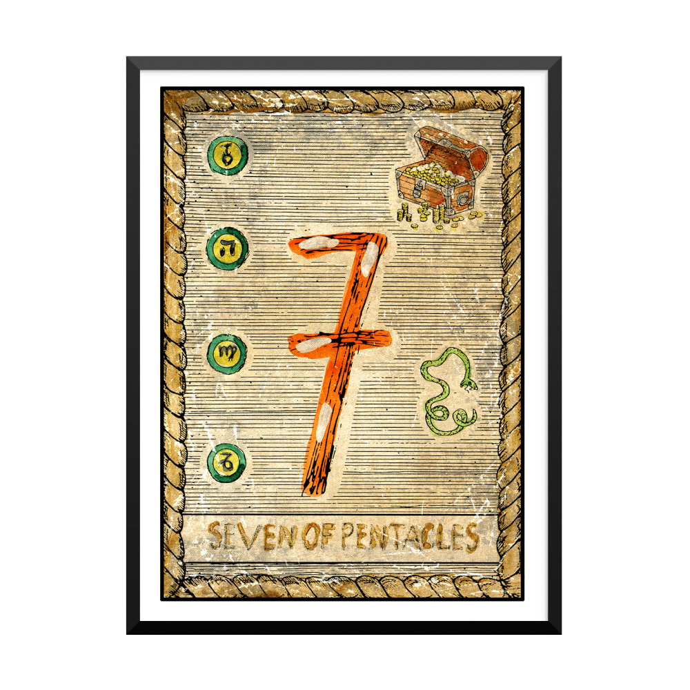 Plakat: Samiramay Tarot, The Vintage Deck, Seven Of Pentacles