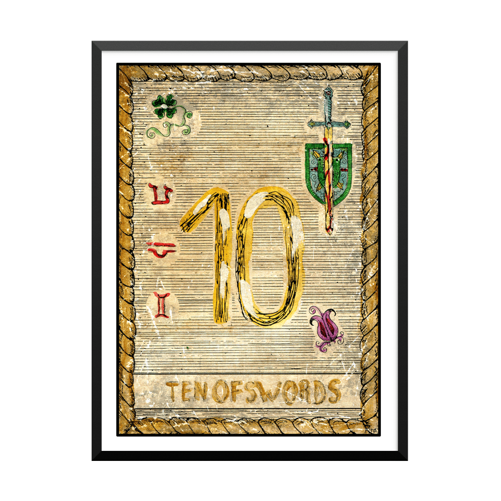 Plakat: Samiramay Tarot, The Vintage Deck, Ten Of Swords