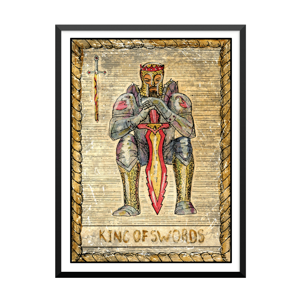 Plakat: Samiramay Tarot, The Vintage Deck, King Of Swords