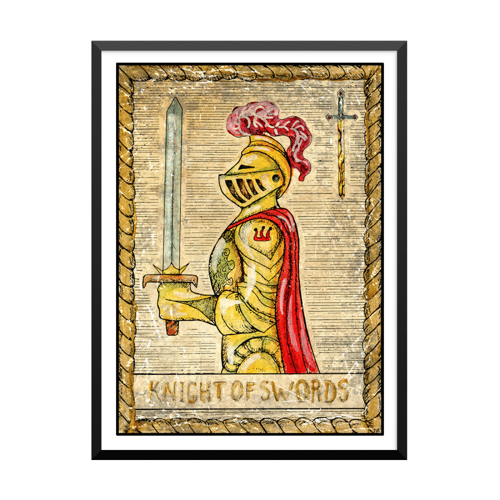 Plakat: Samiramay Tarot, The Vintage Deck, Knight Of Swords
