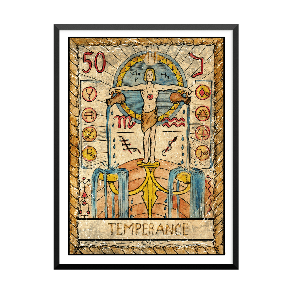 Plakat: Samiramay Tarot, The Vintage Deck, Temperance