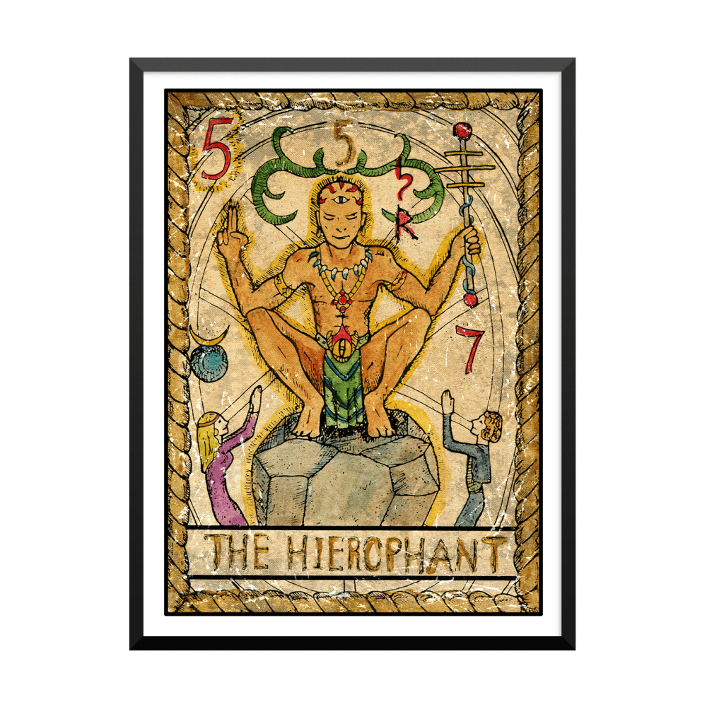Plakat: Samiramay Tarot, The Vintage Deck, The Hierophant