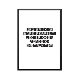 Plakat: Aerobicinstruktør