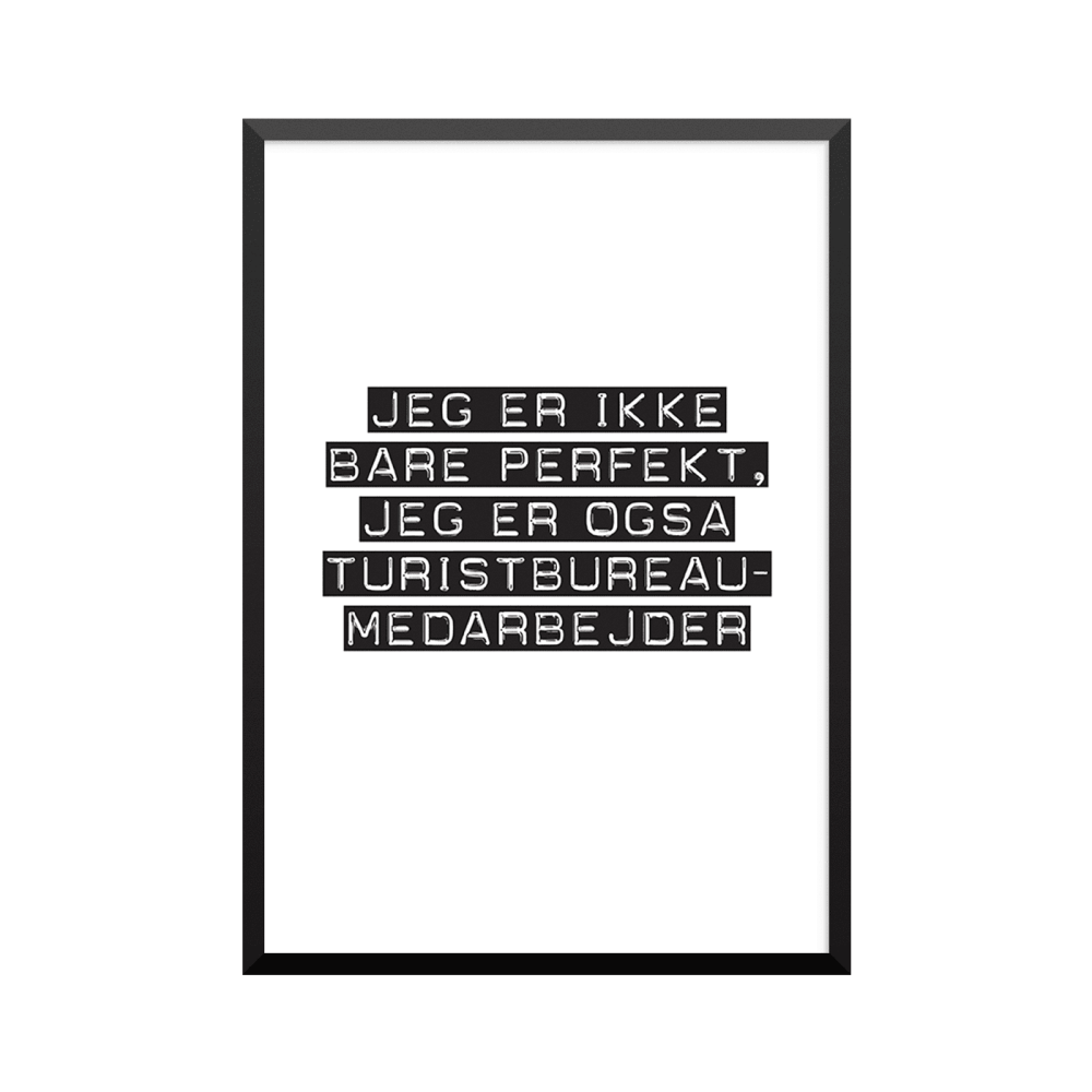 Plakat: Turistbureaumedarbejder