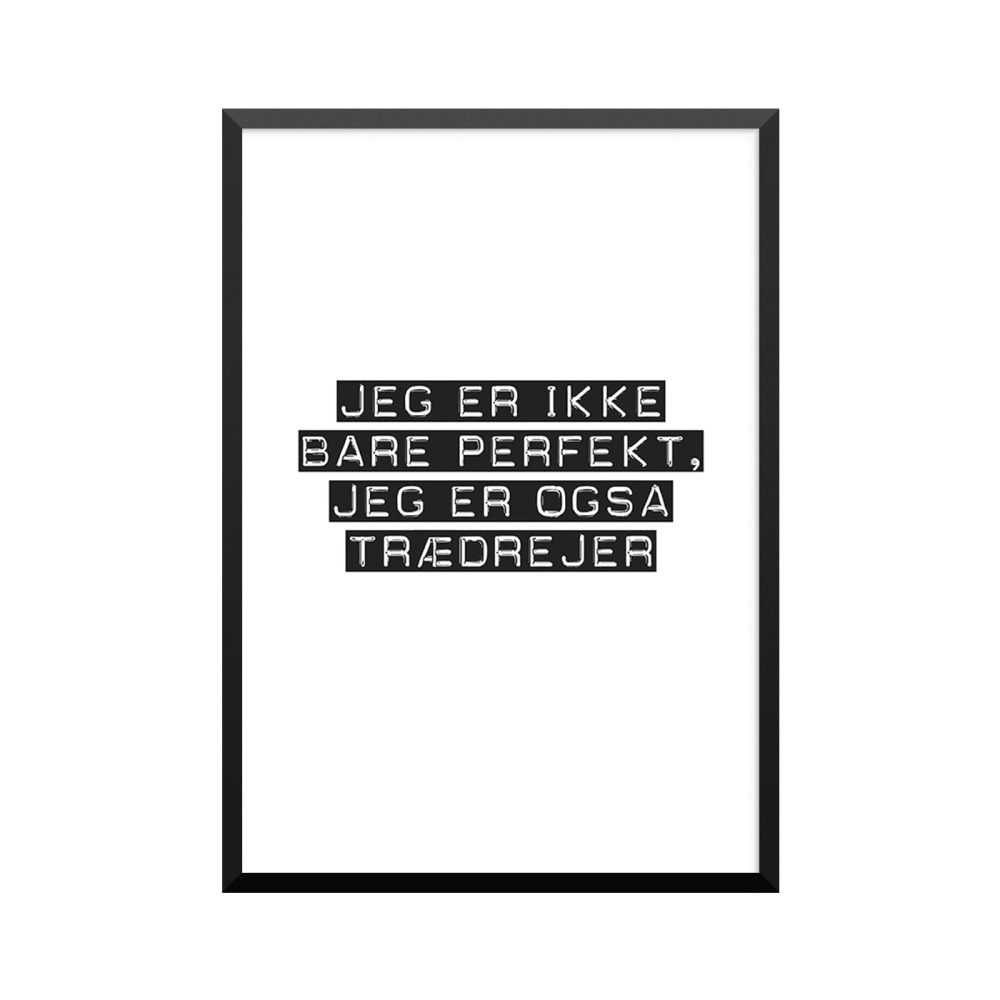 Plakat: Trædrejer