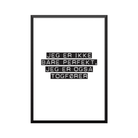 Plakat: Togfører