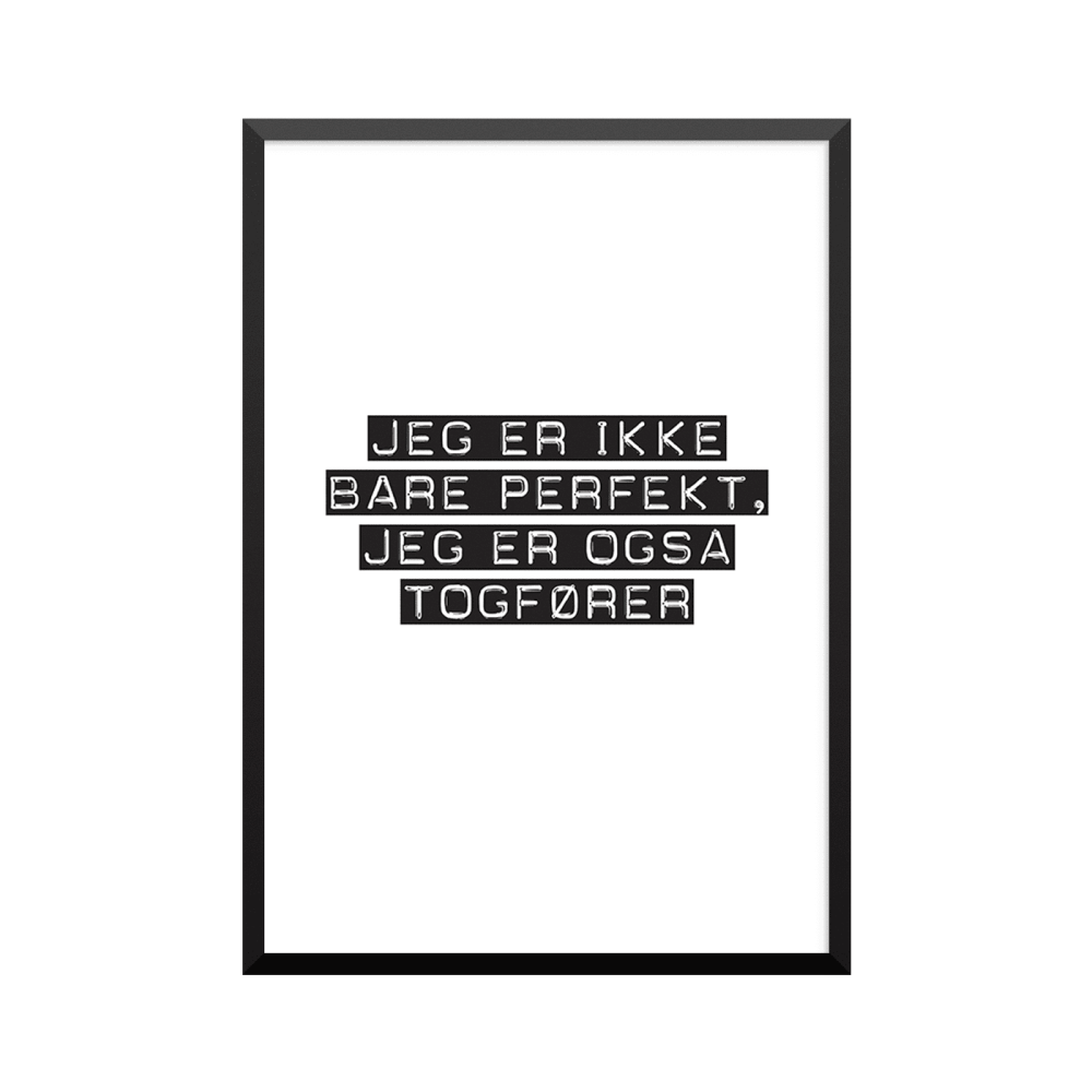 Plakat: Togfører
