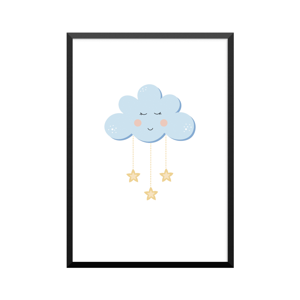 Plakat: Cloud, blå