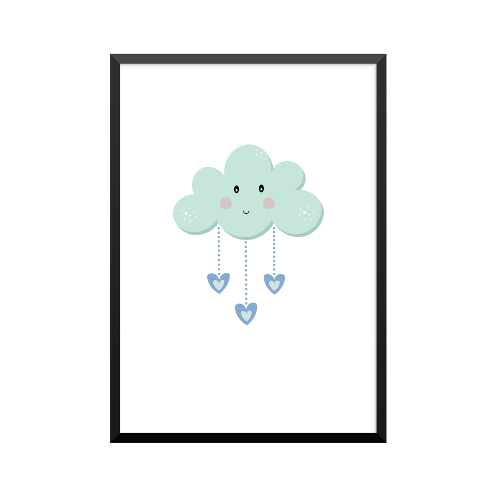 Plakat: Cloud, grøn