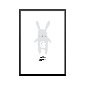 Plakat: 'hello bunny'...