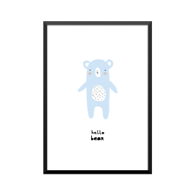Plakat: 'hello bear'...