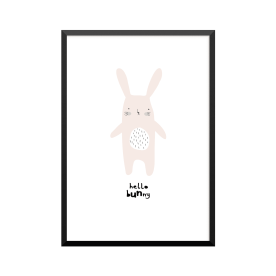 Plakat: 'hello bunny'...