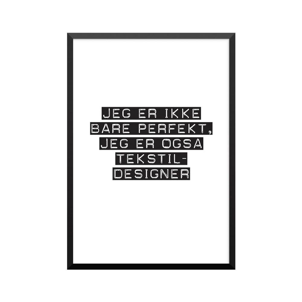 Plakat: Tekstildesigner