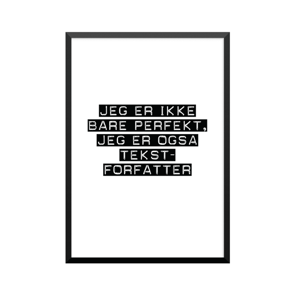 Plakat: Tekstforfatter