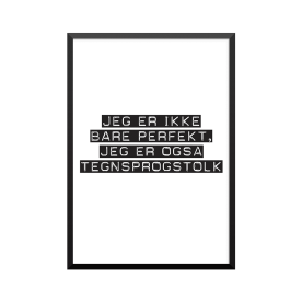 Plakat: Tegnsprogstolk