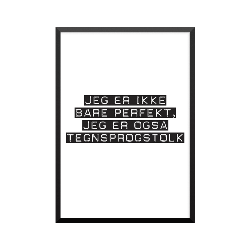 Plakat: Tegnsprogstolk