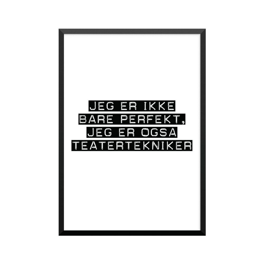 Plakat: Teatertekniker