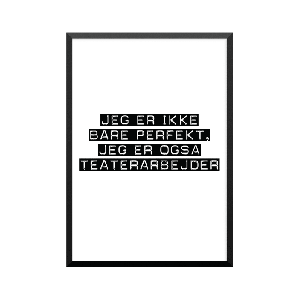 Plakat: Teaterarbejder