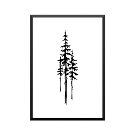 Plakat: Pine Trees