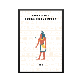 Plakat: 'EGYPTISKE GUDER OG...