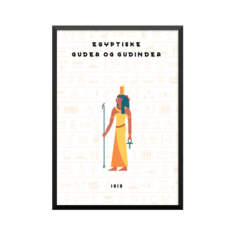 Plakat: 'EGYPTISKE GUDER OG GUDINDER', ISIS