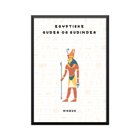 Plakat: 'EGYPTISKE GUDER OG...