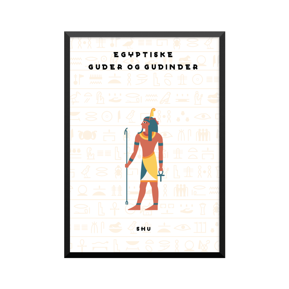 Plakat: 'EGYPTISKE GUDER OG GUDINDER', SHU