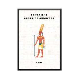 Plakat: 'EGYPTISKE GUDER OG...